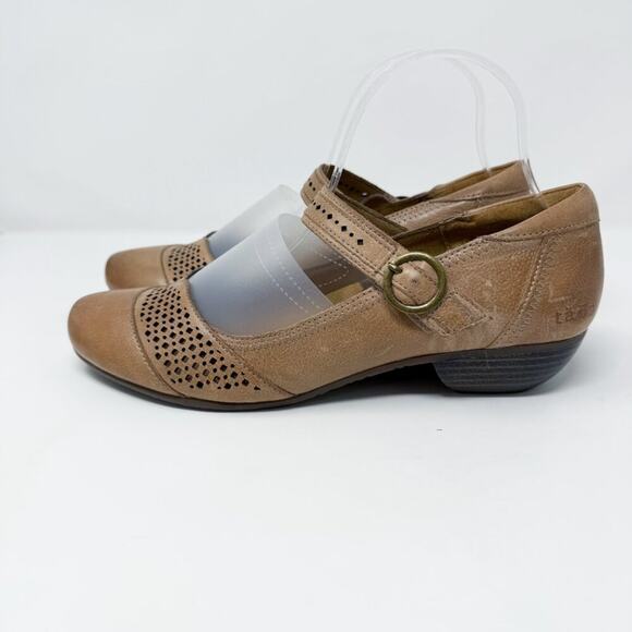 Taos Tan Leather Esteem Mary Janes Women's Sz 10 Cushioned Insole w Arch Support - Picture 3 of 10
